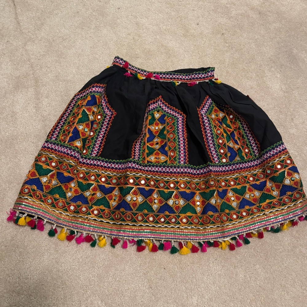 Indian Banjara Kutchi Hand Embroidered Skirt